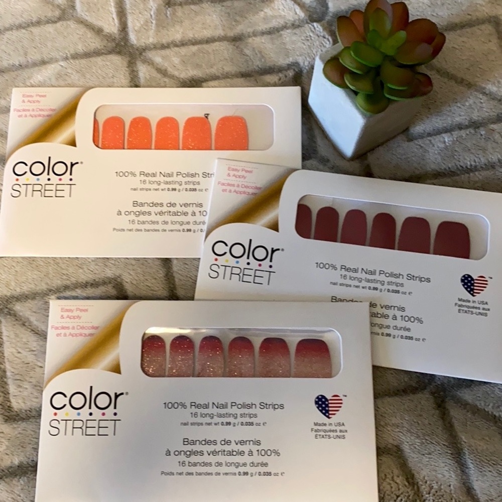 Color Street Bundle! 3 beautiful colors!